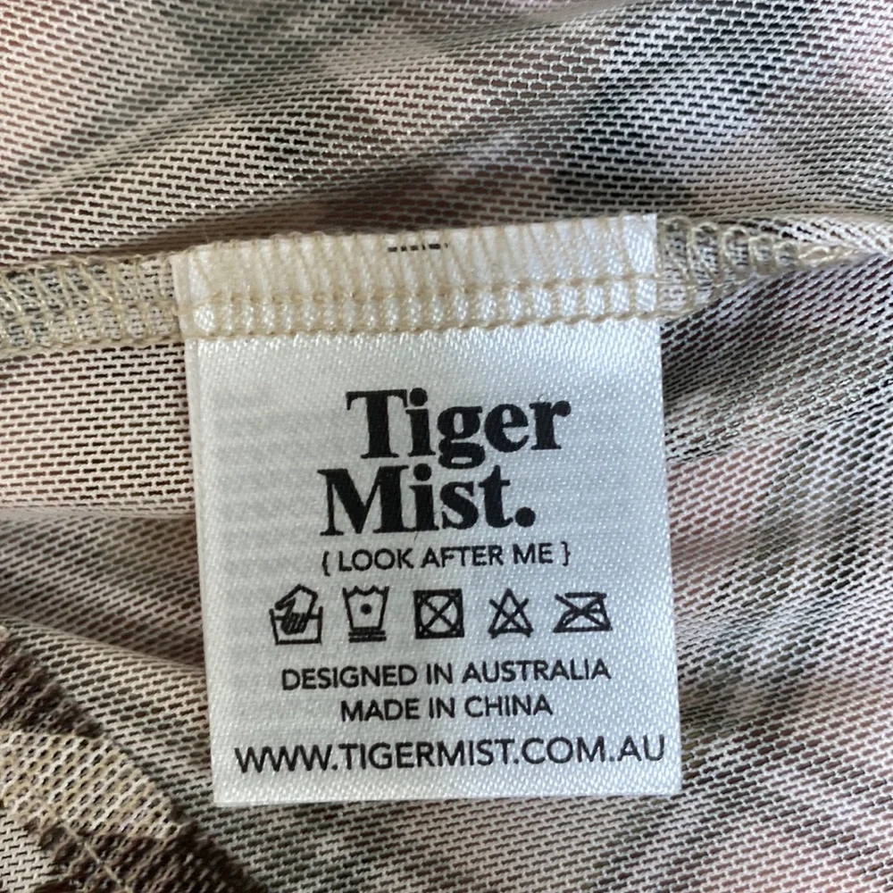 Tiger Mist Plaid Sheer Bodysuit - Picture 4 of 6